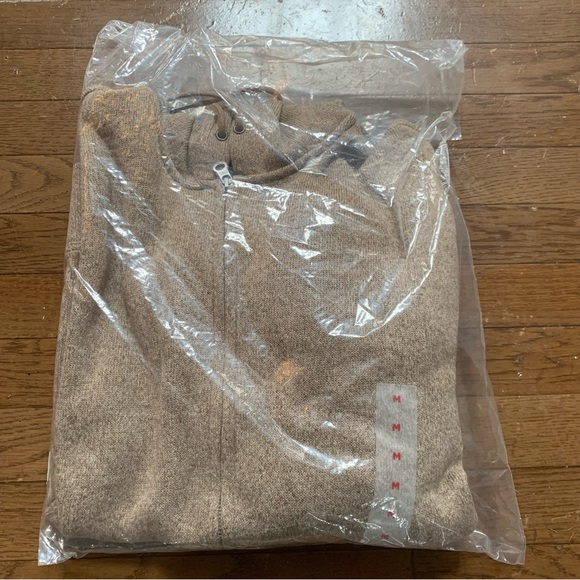 Old Navy Mens Fleece-Knit Zip Hoodie | M | Camel Brown NEW!! - Picture 10 of 10